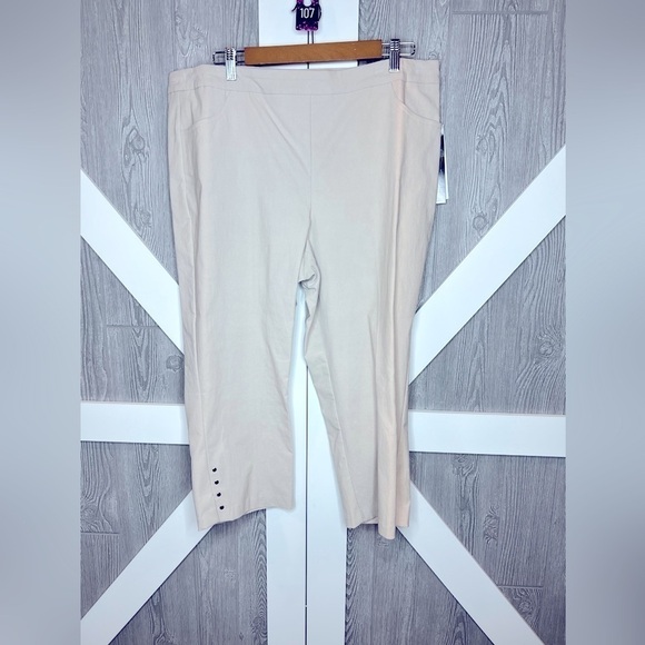 Tribal Pants - 107. NWT Tribal Pull-On Stone Color Studded Cropped Pant 18